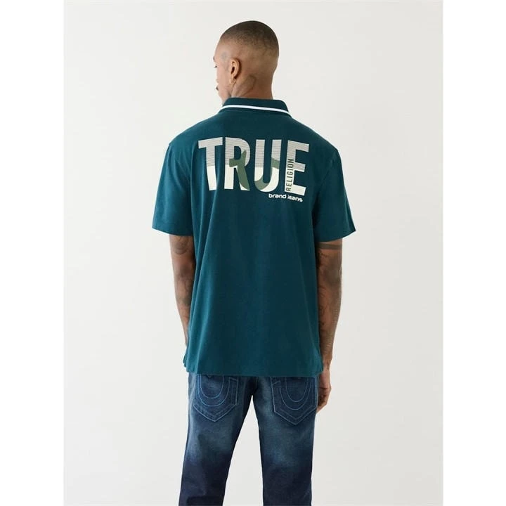 True Religion Logo Polo Shirt Mens 4 True Religion Logo Polo Shirt Mens - Image 2