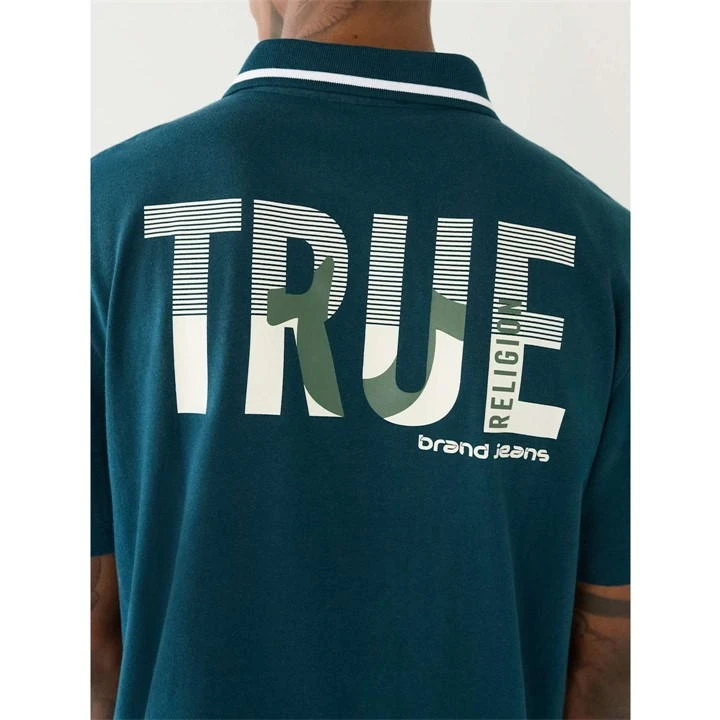 True Religion Logo Polo Shirt Mens 6 True Religion Logo Polo Shirt Mens - Image 4