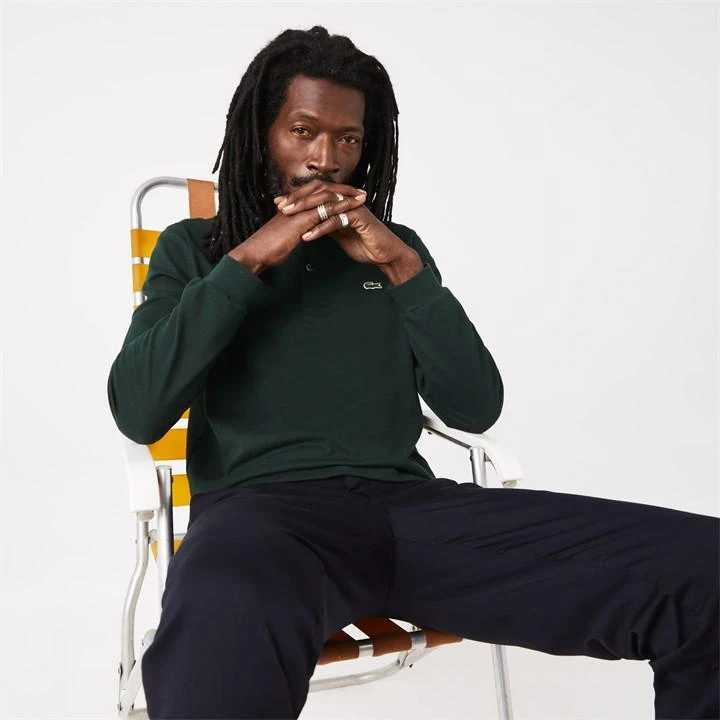Lacoste Long Sleeve Embroidered Polo Shirt 4 Lacoste Long Sleeve Embroidered Polo Shirt - Image 2