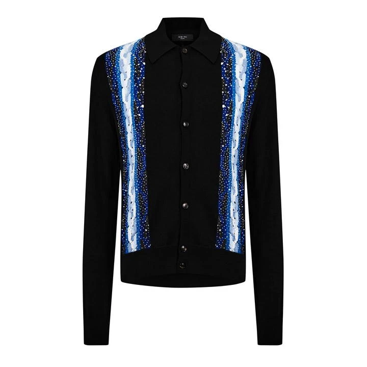 Amiri Crystal Long Sleeve Polo Shirt 3 Amiri Crystal Long Sleeve Polo Shirt