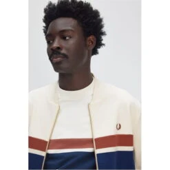 Fred Perry Panelled Full Zip Sweatshirt -House Of Fraser Shop 55012601 l a4