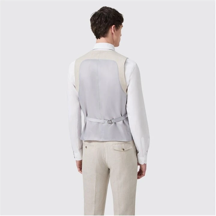 Beckford Slim Fit Check Waistcoat 5 Beckford Slim Fit Check Waistcoat - Image 3