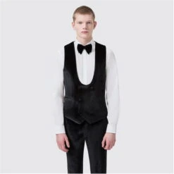Sylvester Slim Fit Velvet Tux Waistcoat