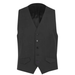 Kilburn Charcoal Slim Fit Waistcoat - Italian Fabric