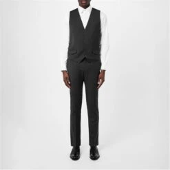Kilburn Charcoal Slim Fit Waistcoat - Italian Fabric -House Of Fraser Shop 56060302 l a2