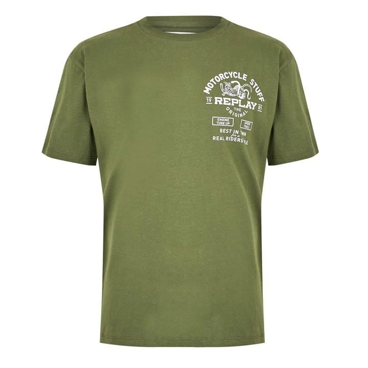 Replay Motorcycle Stuff Regular Fit T-Shirt 9 Replay Motorcycle Stuff Regular Fit T-Shirt - Image 7