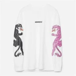 Maharishi Dual Panther Long Sleeve T-Shirt 14 Maharishi Dual Panther Long Sleeve T-Shirt -House Of Fraser Shop 58757801 l a10