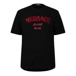 Versace Embroidered Logo T-Shirt