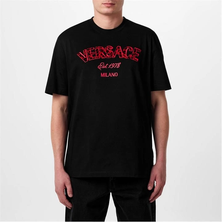 Versace Embroidered Logo T-Shirt 5 Versace Embroidered Logo T-Shirt - Image 3