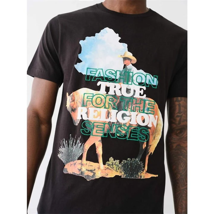 True Religion Embroidered Cowboy Shirt Mens 5 True Religion Embroidered Cowboy Shirt Mens - Image 3