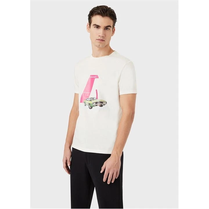 Emporio Armani Race Graphic T-Shirt 4 Emporio Armani Race Graphic T-Shirt - Image 2