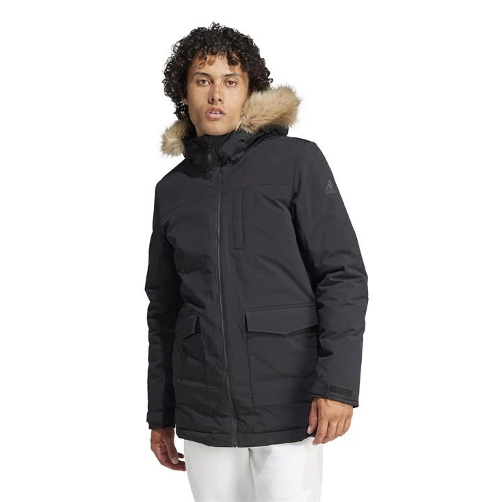 ADIDAS Hooded Fur Parka Mens 3 ADIDAS Hooded Fur Parka Mens - Image 2