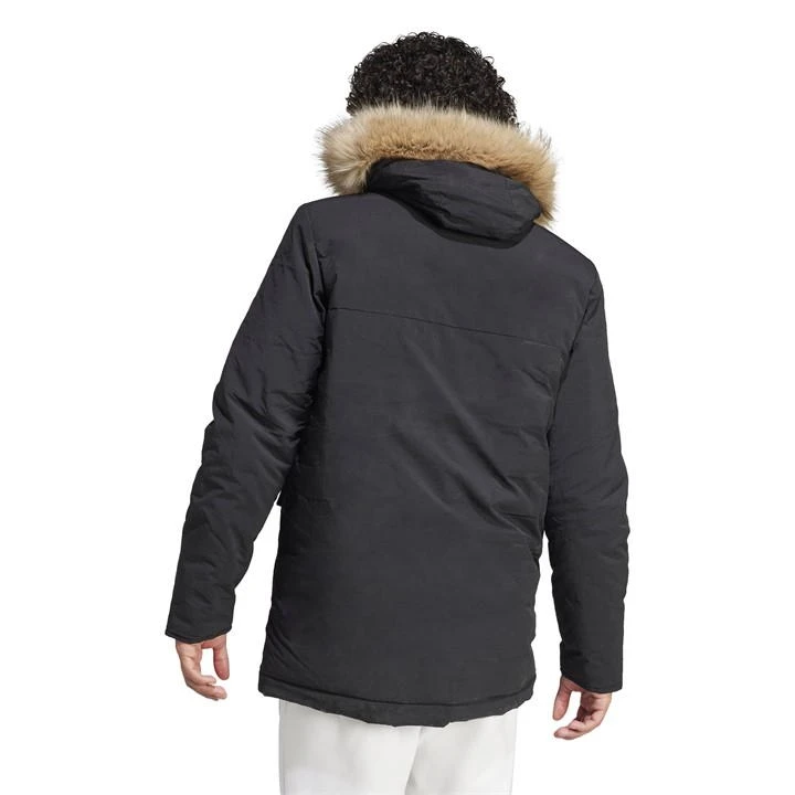 ADIDAS Hooded Fur Parka Mens 4 ADIDAS Hooded Fur Parka Mens - Image 3