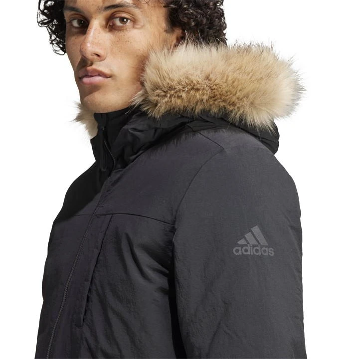 ADIDAS Hooded Fur Parka Mens 6 ADIDAS Hooded Fur Parka Mens - Image 5