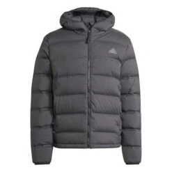 ADIDAS Helionic Stretch Hooded Down Jacket Mens