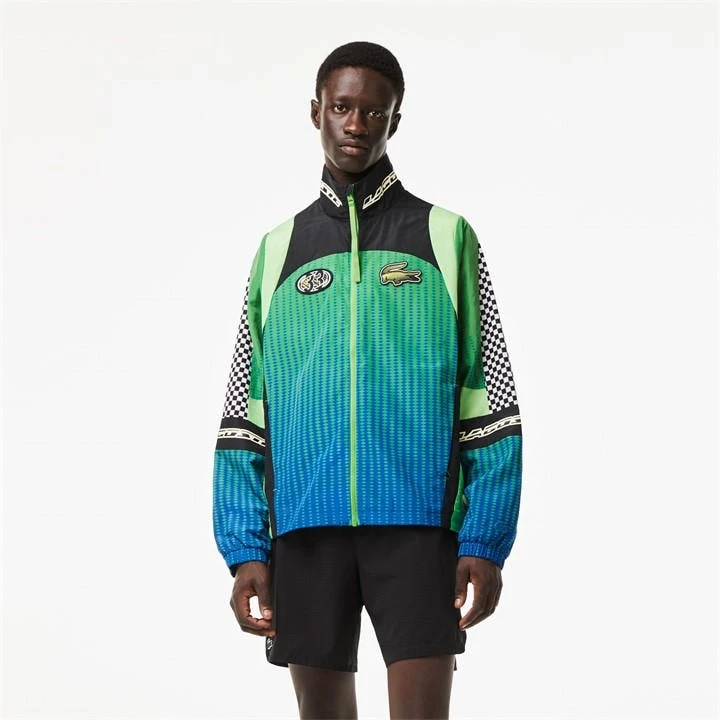 Lacoste Ombre Checkerboard Print Track Jacket 3 Lacoste Ombre Checkerboard Print Track Jacket