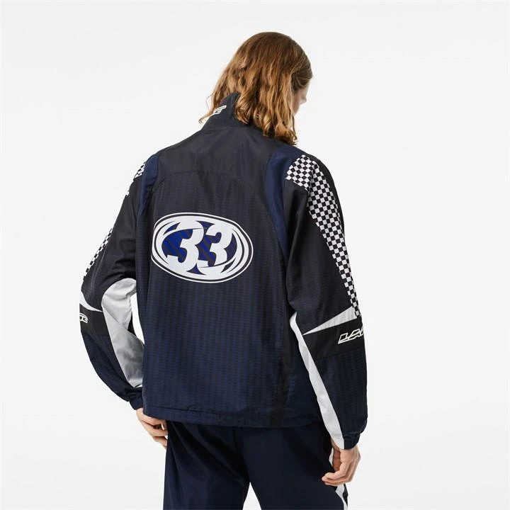 Lacoste Ombre Checkerboard Print Track Jacket 8 Lacoste Ombre Checkerboard Print Track Jacket - Image 6