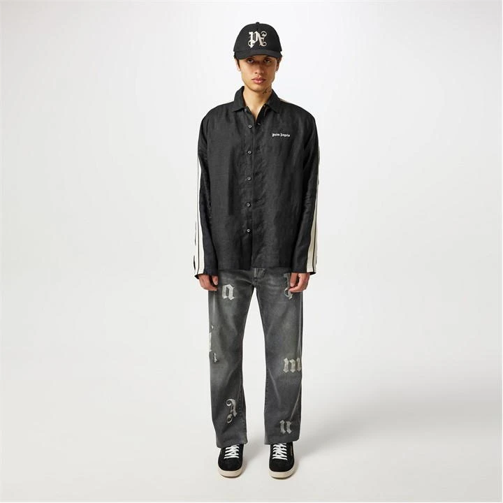 Palm Angels Linen Tracksuit Shirt 6 Palm Angels Linen Tracksuit Shirt - Image 4