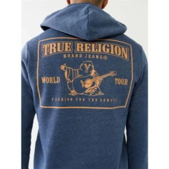True Religion Logo Zip Hoodie Mens 8 True Religion Logo Zip Hoodie Mens -House Of Fraser Shop 64212218 l a2