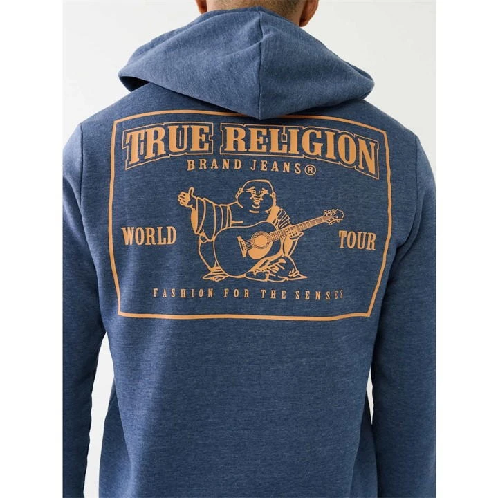 True Religion Logo Zip Hoodie Mens 5 True Religion Logo Zip Hoodie Mens - Image 3