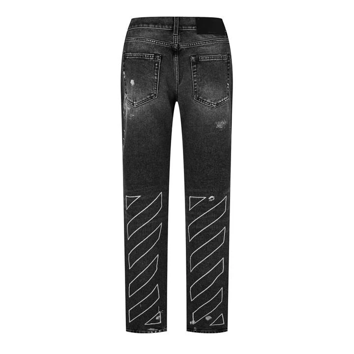 Off-White Distressed Diag Jeans 4 Off-White Distressed Diag Jeans - Image 2